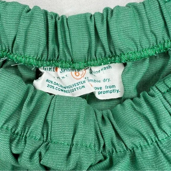 Vintage Girl Scout Uniform Jumper Shirt Shorts & Sash Girls Size 6 & 7 - 1970's - Picture 15 of 15